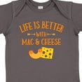 thumbnail image 4 of Inktastic Life's Better Mac & Cheese Boys or Girls Baby Bodysuit, 4 of 5