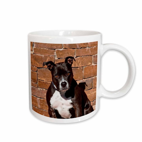 3drose, American Staffordshire Terrier Dog - Us03 Zmu0024 - Zandria Muench Beraldo, 15oz Mug
