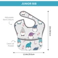thumbnail image 4 of Easygdp cute winter Gnome Bibs For Babies, Baby Bibs for Eating, Toddler Bibs, Waterproof Bibs, Feeding Bibs, for Toddlers, Boys, Girls, 4 of 8
