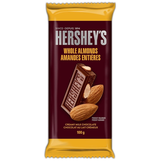 HERSHEY'S Creamy Milk Chocolate with Whole Almonds Family Size Bar