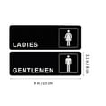 Men's and Women's Restroom Signage Help Wanted Signs for Business Porch