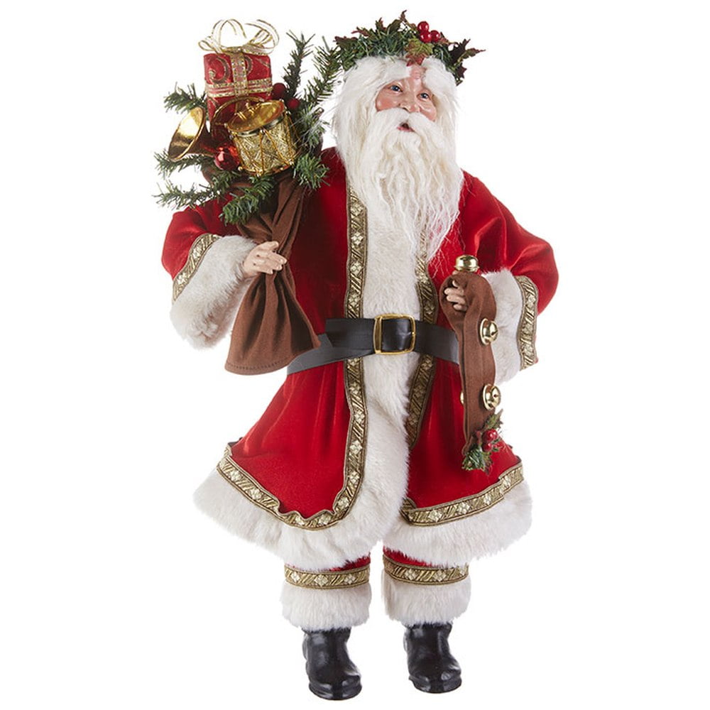 Raz Imports The Greenery Shop 20.5" Santa Figurine