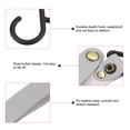 thumbnail image 4 of Uxcell PU Leather S Shelf Camping Hook Plastic Hanger for Hanging Pots Pans, Grey 2 Pack, 4 of 7