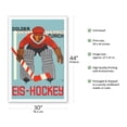 thumbnail image 2 of Hockey (Eis-Hockey) - Dolder Ice-skating Rink (Kunsteisbahn) Zurich - Vintage Sports Poster by Alex Diggelmann c.1935 - Fine Art Matte Paper Print (Unframed) 30x44in, 2 of 4