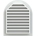 thumbnail image 4 of Ekena Millwork 16"W x 22"H Round Top Gable Vent (21"W x 27"H Frame Size) Functional, PVC Gable Vent with 1" x 4" Flat Trim Frame, 4 of 14