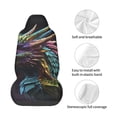 thumbnail image 4 of Disketp Dragon with Colorful Tail Car Seat Covers Universal Front Seat Coves for Car Accessories ,Padded Car Covers for Automotive, SUV, Truck, and Van, 4 of 5