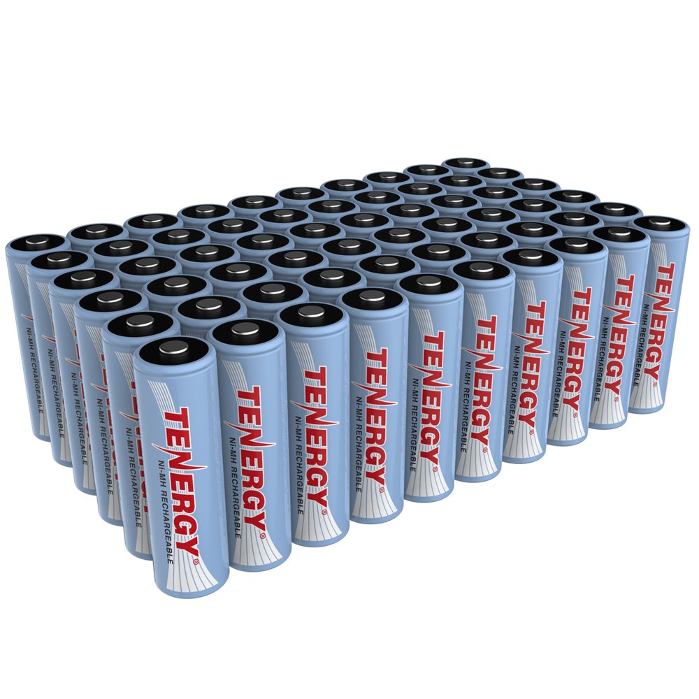 Tenergy AA Rechargeable Battery, High Capacity 1.2V 2500mAh NiMH AA