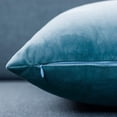 thumbnail image 7 of 2 Pack Throw Pillow Covers, Decorative Lumbar Pillow Covers, Solid Sofa Pillows, Soft Velvet Pillow Case, Square Accent Cushion Covers for Sofa Couch Bed Chair, 7 of 7