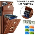 thumbnail image 4 of HCTian for Samsung S23 Plus Lanyard Leather Wallet Card Phone Case Ring Cover, 4 of 7