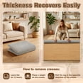 thumbnail image 6 of 3'×5' Washable Runner Rug Mat Non Slip Boho Woven Hallway Runner, Entryway Jute Like Runner Rug Carpet Area Rug for Living Room Indoor Backdoor Bedroom Kitchen, 6 of 14