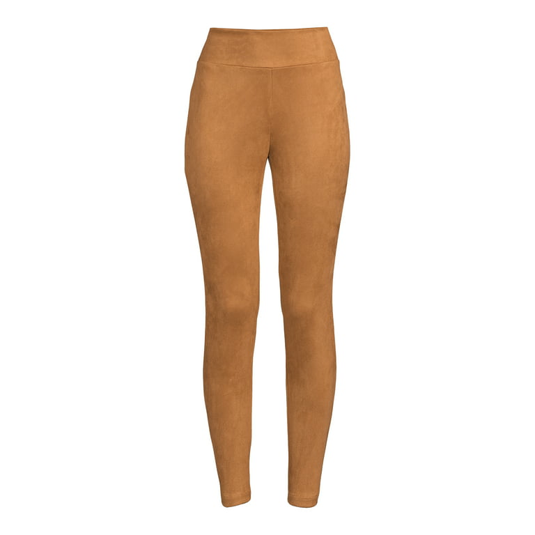 The Pioneer Woman Faux Suede Leggings, 27” Inseam, Sizes XS-XXL