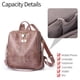 thumbnail image 4 of Mochila monedero para mujer de piel sintética antirrobo, mochila de viaje, bolso de hombro de moda para mujer con bolso pequeño, 4 of 6