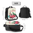 thumbnail image 2 of Bingfone Merry Christmas 1 Reusable Insulated Lunch Bag Cooler For Work School Picnic Or Travel, 2 of 7