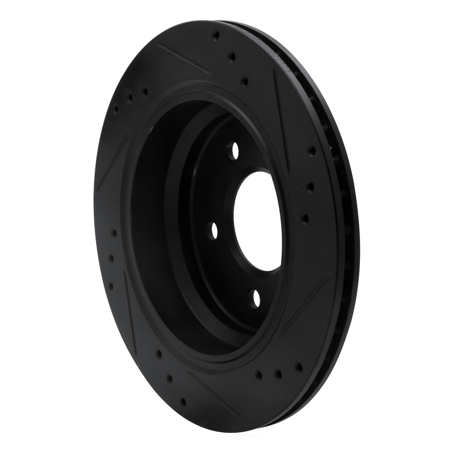 Dynamic Friction Company 633-31044L DFC Brake Rotor - Drilled And Slotted - Black