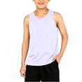 thumbnail image 1 of Camiseta sin Mangas para Niño Grande - Camisetas sin Mangas para Niños para Entrenamiento Casual de Verano, Correr, Cuello Redondo, Camisetas Interiores de Verano, Blanco, 3 Años, 1 of 8