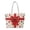 Christmas Bow, variant on XYZCANDO Christmas Bow Dark Quilted Shoulder Tote Bag Large Capacity Lightweight Handbag for Women Holiday Shopping Travel Work Daily Use