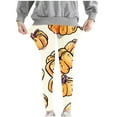 thumbnail image 5 of Girls' Halloween Leggings Pumpkin Printed Pants High Waist Stretchy Leggings for Girls 3-7Y, 5 of 6