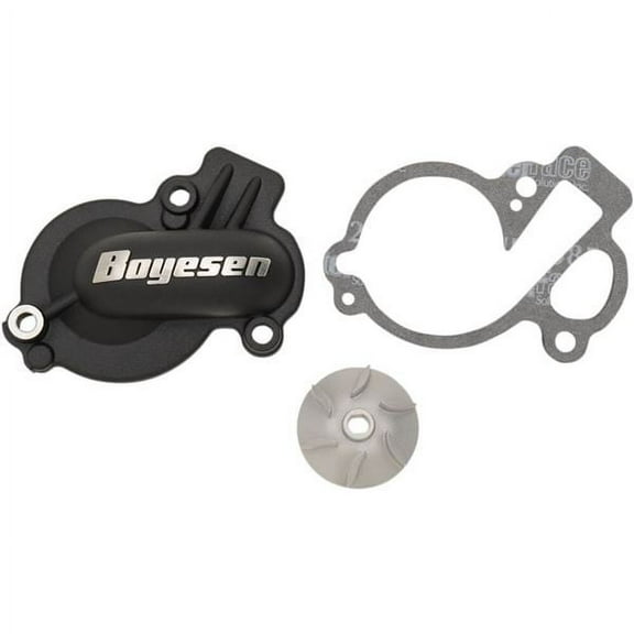 Boyesen Supercooler Black Water Pump Cover & Impeller Kit (WPK-45AB)
