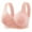 Pink, variant on ZKCCNUK Plus Size Bras for Women Sexy Comfortable Soft Solid Color Front Open Button Underwear Large Size Bra Secondary Breast Everyday Bras Size M-3XL