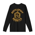 thumbnail image 4 of Harry Potter Hufflepuff Quidditch Crest Crew Neck Long Sleeve Unisex Adult Tee-Medium, 4 of 7