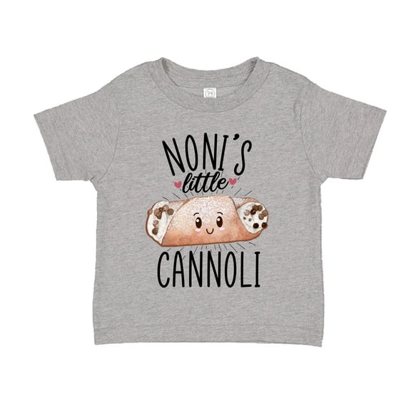 Noni's Little Cannoli Toddler T-Shirt 2T Athletic Heather