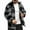 Dark Gray, variant on ZCFZJW Men's Flannel Shirts Fall Winter Thick Warm Casual Button Down Plaid Shirt Jacket Long Sleeve Fleece Shacket with Pockets Black XL