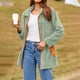 thumbnail image 2 of Sudadera,Chaqueta informal para mujer, manga larga, bolsillo con cremallera en contraste, cuello alto, poliéster, corte holgado para uso diario, sopatenor, 2 of 9