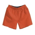 thumbnail image 5 of Huanglei Men's Casual Shorts ,Linen Waist Loose Fit Shorts For Men Solid Color Casual Beachwear 3/4 Length Summer Trousers (Orange ,Medium), 5 of 5