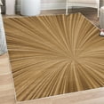 thumbnail image 1 of Abstract Art Decorative Rug, Vortex Design with Fireworks Celebration Inspired Concentric Stripes, Quality Carpet for Bedroom Dorm and Living Room, 6 Sizes, Pale Brown, by Ambesonne, 1 of 4