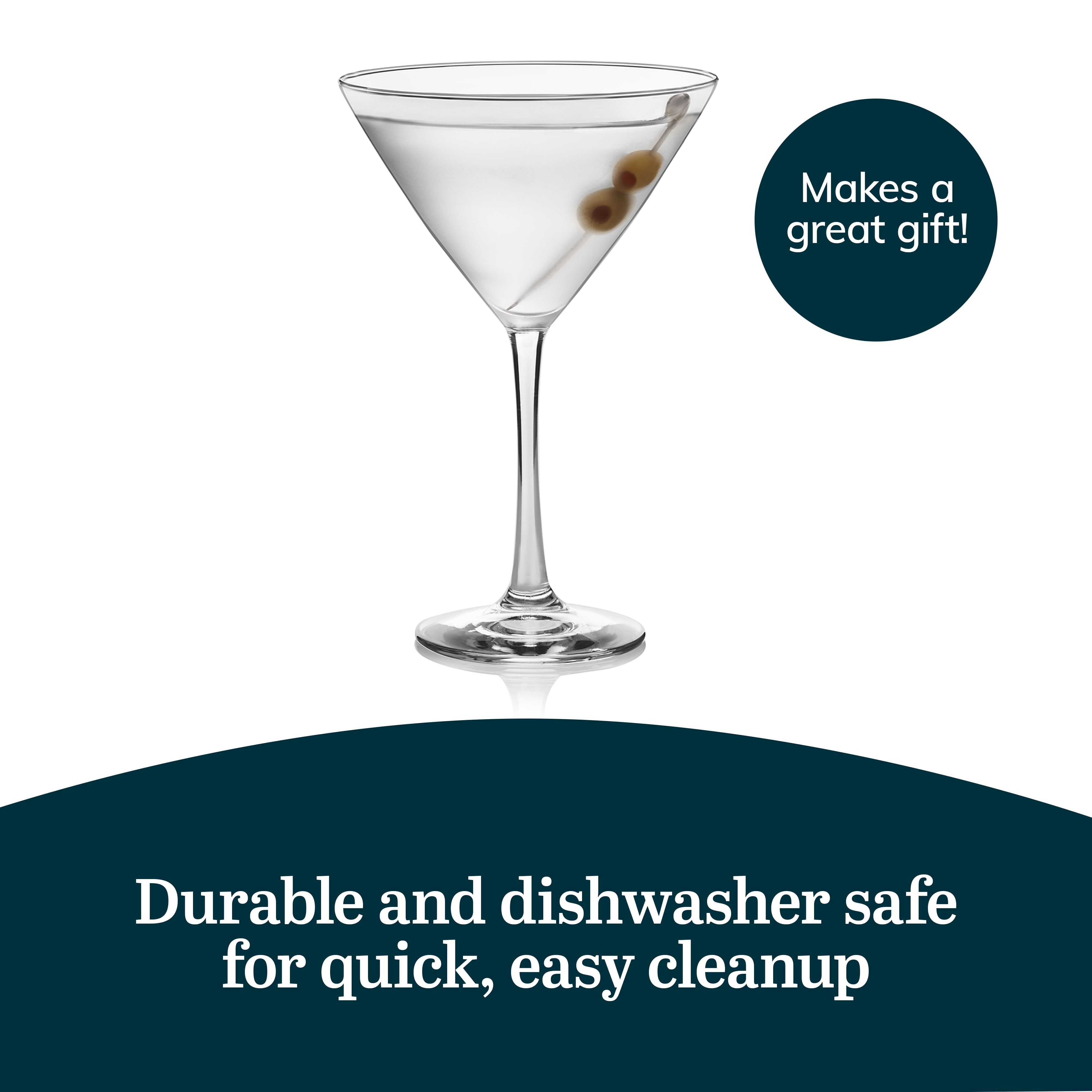 Libbey Vina Martini Glasses - Thumbnail 3
