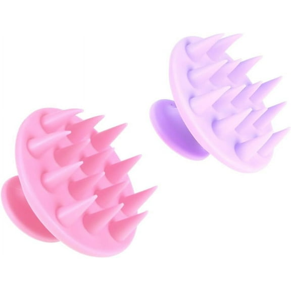 2pcs Manual Scalp Massagers Scalp Massager Brush Hand Scrubber Electric Massagers Wet Dry Hair Comb Scalp Scrubber Shampoo Brush Scalp Massager Massage Brush Care Brush Spa
