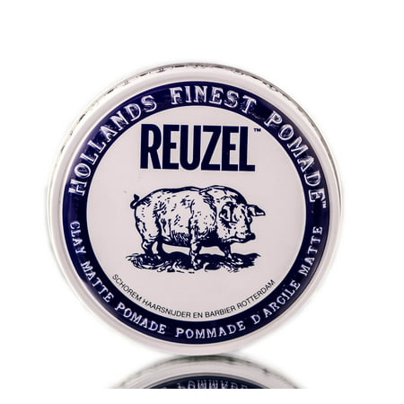 Reuzel Holands Finest Heavy Hold Clay Matte Pomade White Tin 1.3 (Best Clay Pomade 2019)