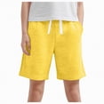 thumbnail image 2 of NOLDARES Toddler Boys Athletic Shorts, Kids Summer Pull On Cotton Shorts with Pocket and Drawstring(Yellow,3-4 Years), 2 of 4