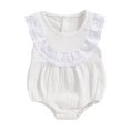 thumbnail image 2 of Musuos Baby Girl Casual Jumpsuit 3 6 9 12 18 24Months Summer Lace Ruffle Sleeveless Romper Cute Playsuit for Newborn Infant, 2 of 9