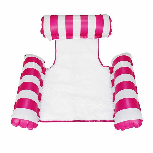 Silla de piscina inflable, colchón de piscina múltiple, colchón de boya de piscina inflable 4 en 1, colchón inflable de piscina para adultos, colchón de piscina para playa, fiesta, vacaciones, piscin TUNC Sencillez