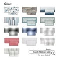 thumbnail image 6 of Sunlit Set of 2 Anti Fatigue Kitchen Floor Mat, Non Slip Waterproof Comfort Standing Mat, 0.4 Inch Thick Cushioned Farmhouse Kitchen Rug Runner, White Black Buffalo Check (17"x28"&17"x47"), 6 of 7
