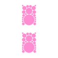 thumbnail image 4 of Wosthever 1 Juego de calcomanías de pared, adornos de fondo simples para el hogar, decoración de la habitación de los niños, póster interior, Rosa brillante 210*297mm 2piezas Wosthever CBP380147, 4 of 5