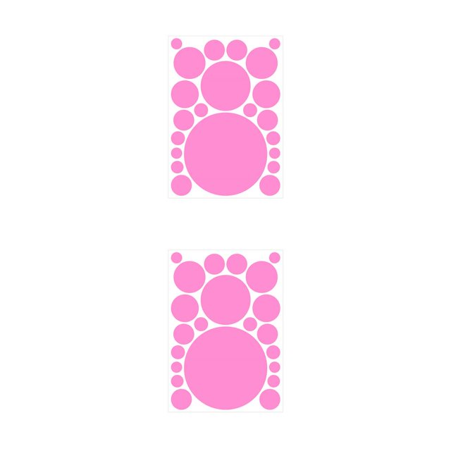 Moyic 1 Juego de calcomanías de pared, adornos de fondo simples para el hogar, decoración de la habitación de los niños, póster interior, Rosa brillante 210*297mm 2piezas Moyic CBP380147