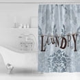 thumbnail image 2 of Shower Curtain, Laundry Room Abstract Leaf Waterproof Shower Curtain Set with Hooks for Bathroom Showers,Stalls and Bathtubs,36x72In Sketch Leaves Art, 2 of 7