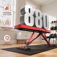 thumbnail image 3 of FLYBIRD Collapsible Exercise Folding Adjustable Weight Bench, Strength Training Workout Bench up to 6.2' , 880lbs Weight Capacity, 3 of 7