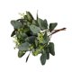 thumbnail image 3 of Zhuge 20 piezas de plantas verdes artificiales, 10 piezas de hojas de eucalipto ovaladas artificiales mixtas, tallos de semillas blancas y 10 piezas de decoración de plantas verdes, 3 of 5