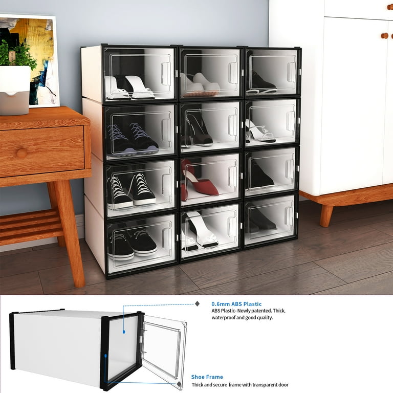 Free Shipping! Dextrus 12PCS Shoe Box Stackable Closet Free Shipping! Dextrus 12PCS Shoe Box Stackable Closet
