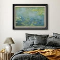 thumbnail image 3 of IDEA4WALL Premium Frame Wall Art Water Lilies by Claude Monet Colorful Pastel Fine Art Historic Cultural Illustrations Impressionism Scenic Nature Artwork for Home Decor - 26"x36" Black, 3 of 5