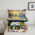 thumbnail image 5 of Erosebridal Cartoon Beach Bedding Twin Comforter Set, Ocean Marine Down Comforter, Tropic Flower Reversible Comforter Sets Twin Size, Breathable Bedroom Decor, 2 Pieces, 5 of 8