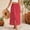Red, variant on Abomasnow Womens High Waist Maxi Skirts Single Button Slit Long Skirts Boho Floral Print Beach Vacation Outfits S-2XL