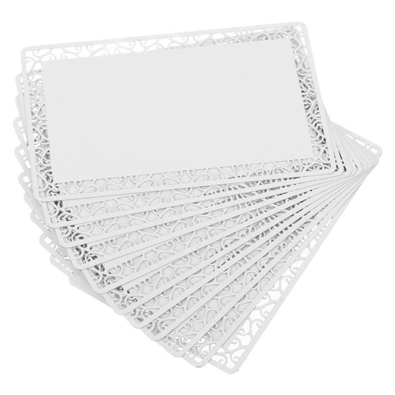 FRCOLOR 10pcs Sublimation Blanks Products Small Cards Sublimation Metal Blanks Blanks Cards Engraving Luggage Tag Blanks Aluminum Alloy Name Card For Engraving