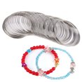 thumbnail image 4 of Jumpingount Brazalete de alambre de joyería de 100 círculos, fabricación de pulseras, envoltura de alambre de abalorios, fabricación de joyas Ropa, zapatos y accesorios Miscelánea chapado en blanco, 4 of 6