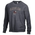 thumbnail image 2 of Men's Heathered Black Alabama A&M Bulldogs The Champ Tri-Blend Pullover Sweatshirt, 2 of 3
