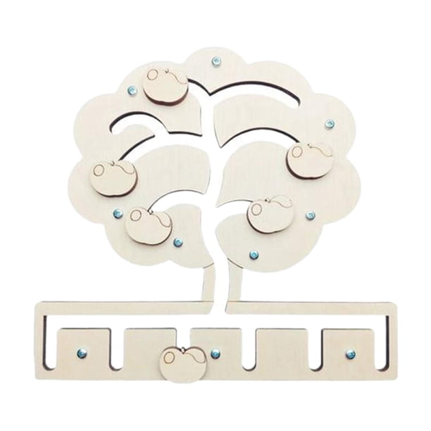 Tablero ocupado Montessori, juguetes de habilidades motoras finas, piezas de bricolaje, juguete sensorial , árbol