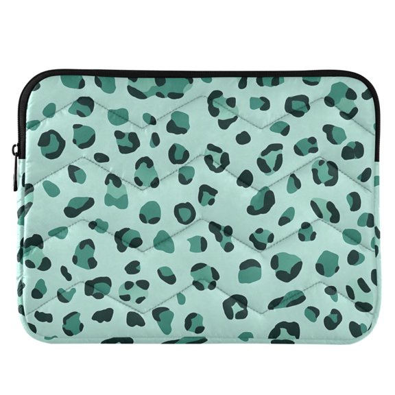 ALAZA Leopard Green Pattern Laptop Sleeve Case for 13-14 Inch Computer Cover Bag Medium